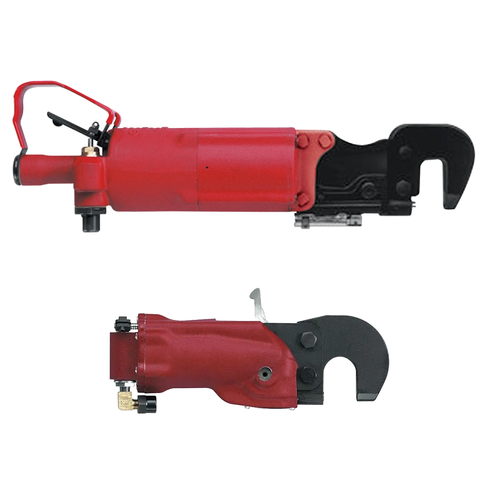 Remachadora de golpe tipo C-YUGO con sistema de Empalme por remache duro o de golpe (CILINDRO SIMPLE EFECTO)